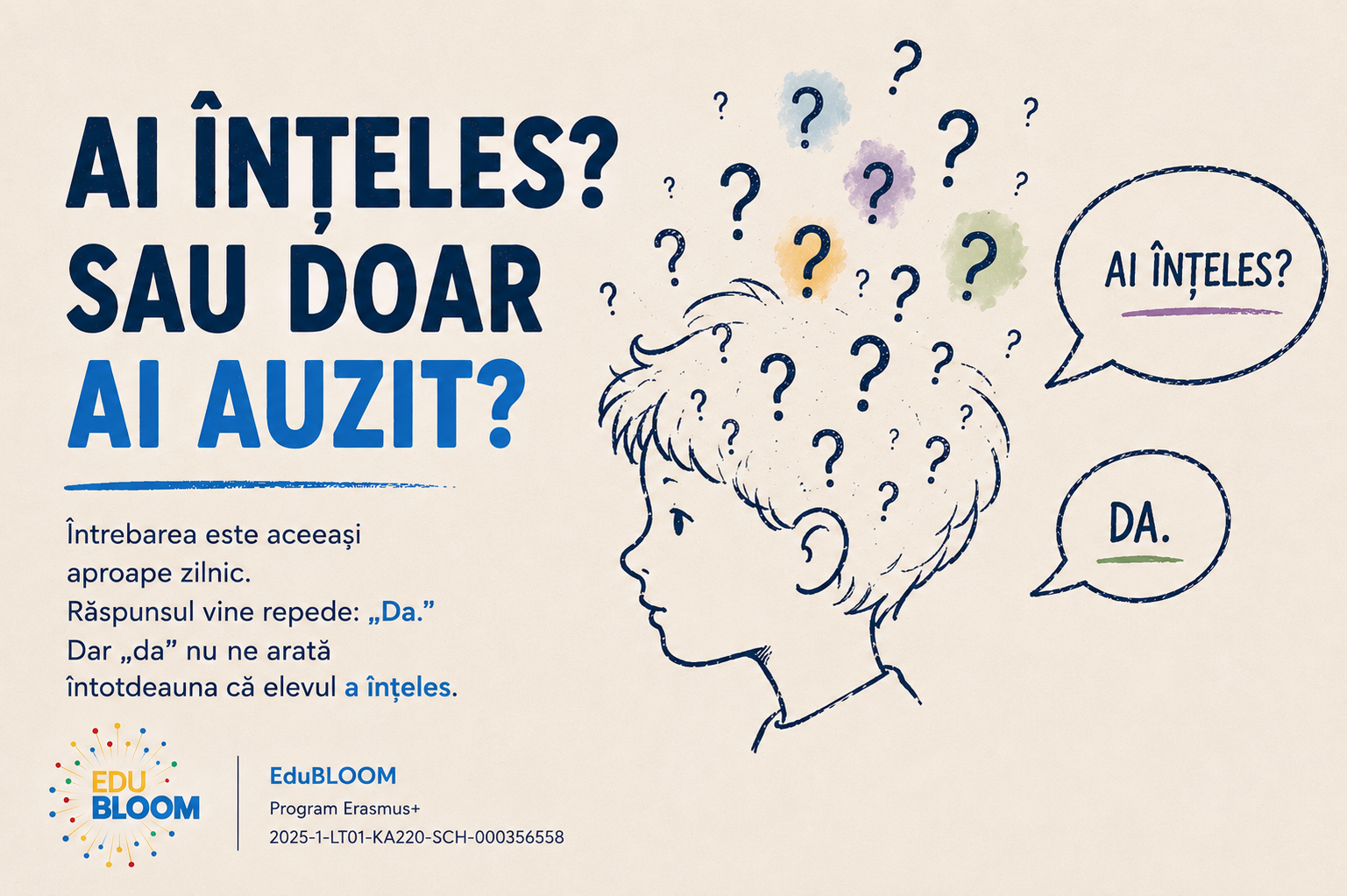 „Ai înțeles?” Nu este întotdeauna întrebarea potrivită.